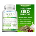 Godkendte videnskab Siboprin - 60 kapsler - Support Gut Balance, Sothe Intestinal Irritation, Hjælp med kramper og bloating - Kapsel Acid, Barberry, Oregano - Vegan