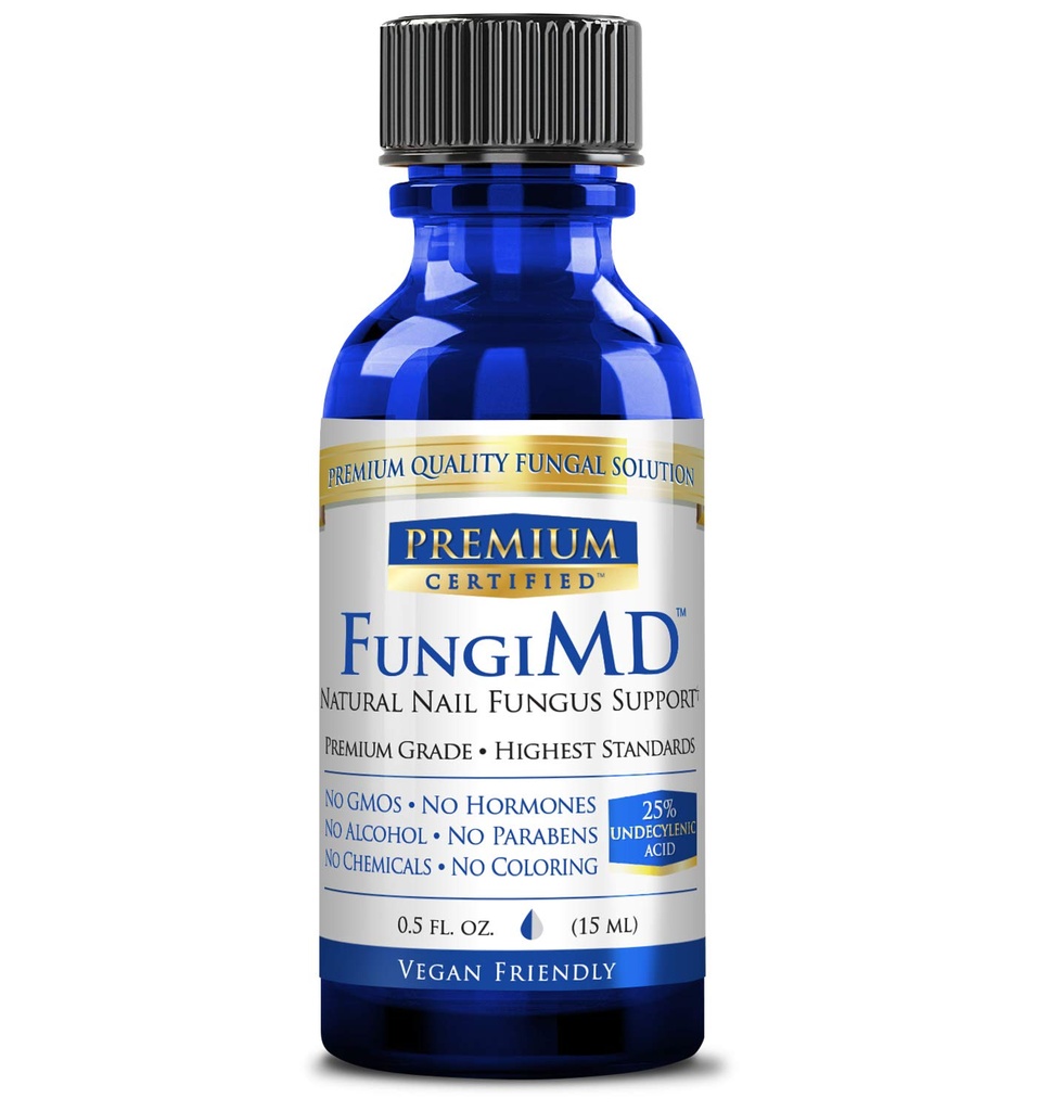 FungiMD - Nail Support - Undecylensyre 25% og Tea Tree Oil - Naturlige ingredienser til Sothe Deep Rooted Symptomer - .5 Fl. Oz - tredjepart testet, Made in USA