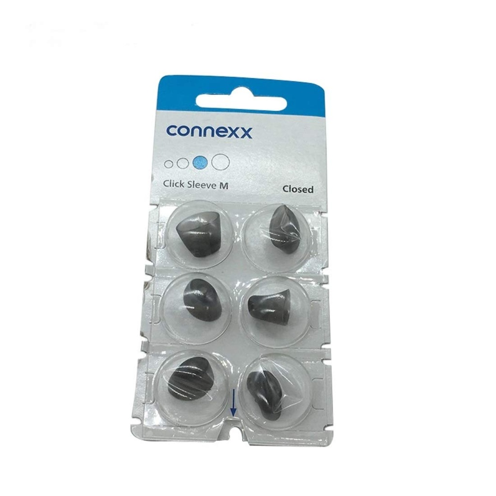 Signora / Connexx Ærme Klik CIC ITC & RIC Hørestøtte Domæner pakke af 6 (lukket medium)