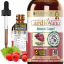 Rejuvica Health CardioVance - Heart Support - Flydende levering til bedre absorption - Hawthorne, Hibiscus, Arjuna, Olive Leaf & Mere!