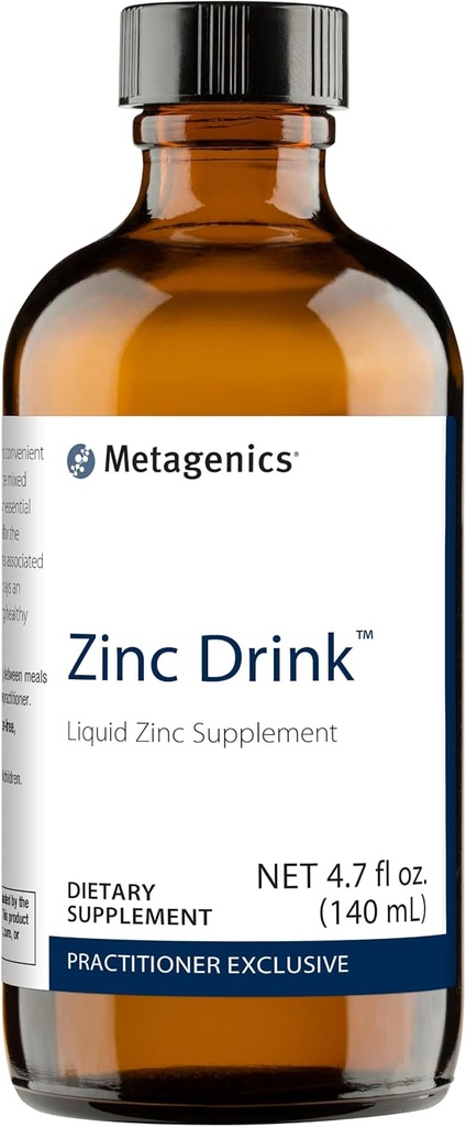 Metagenics Zink Drink - Trace Mineral - Immunsystemet & Enzymes Support * - med Zink Sulfate - Non-GMO, Gluten- Free, Vegetar - 4.7 fl oz