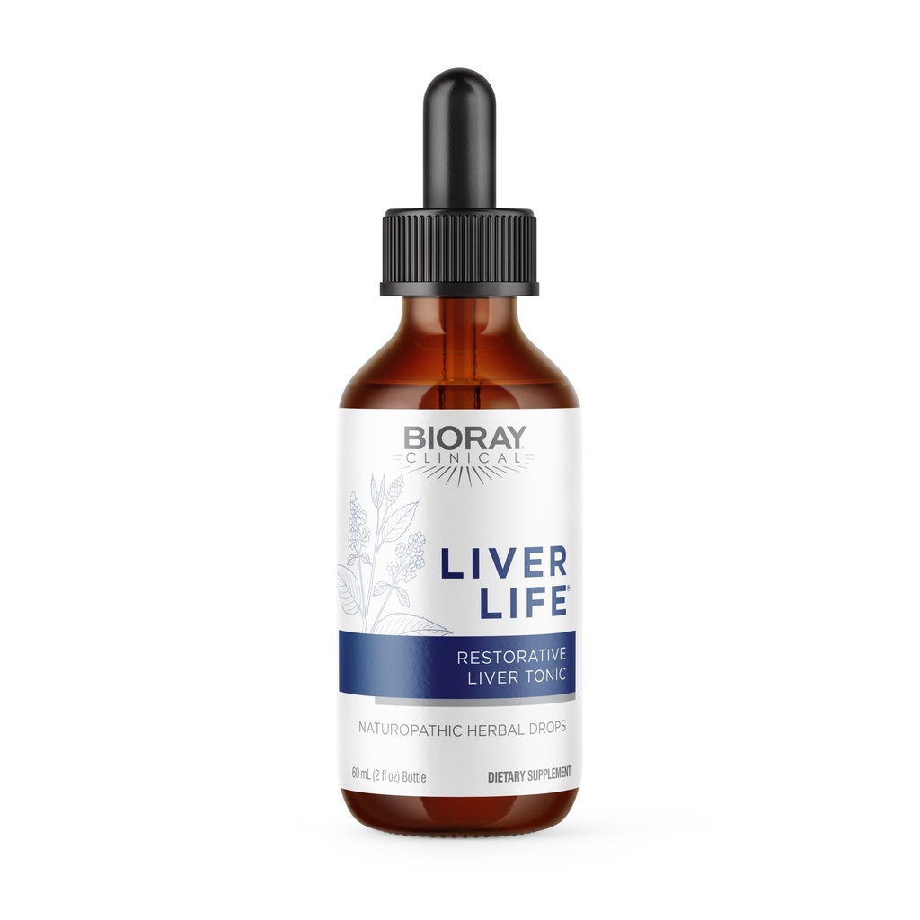 BIORAY Clinical Lever Life - 2 fl oz - Styrker leverstruktur og funktion - ikke-GMO, Vegetar, Gluten Free