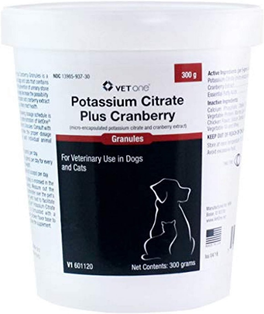 Vet One 601120 Potassium Citrate Plus Cranberry Granules 300 G
