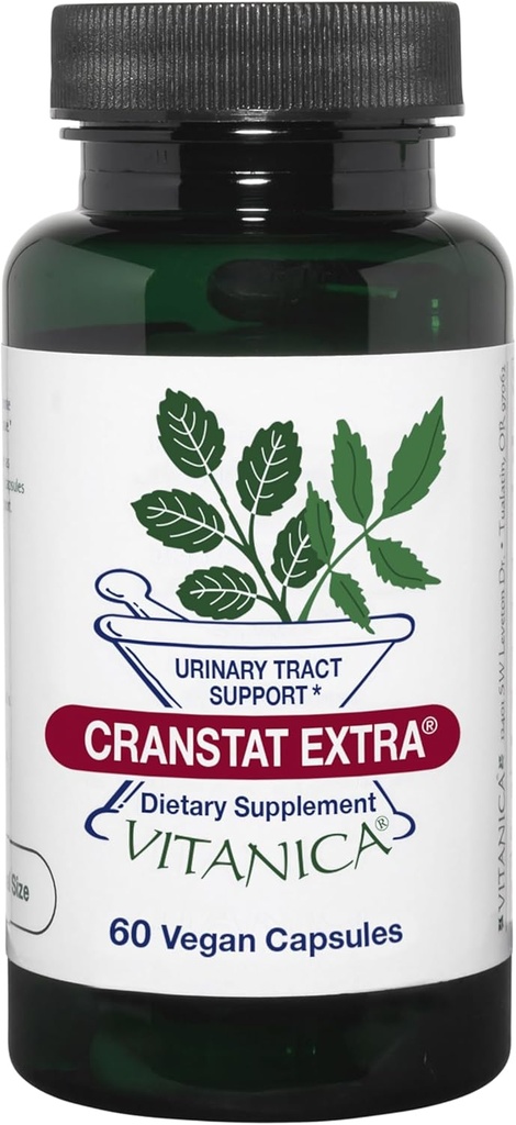 Vitanica Cranstat Extra, urinveje, Vegan, 60 kapsler