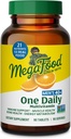 MegaFood Mænds 40 + En daglig multivitamin til mænd med vitamin B, vitamin D3, Selenium, Zink & Real Food - immunforsvar, energi stofskifte, og muskel & ben sundhed - ikke GMO; Vegetar - 90 Tabs