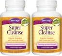 Nature 's Secret Super Cleanse Extra Strength Toxin Detox & Gentle Elimination Body Cleanse, Digestive & Colon Health Support - Stimulerende Blend af 14 urter med Probiotika - 100 tabletter (pakke med 2)