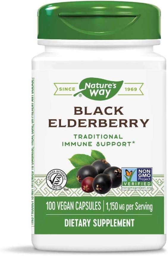 Nature 's Way Elderberry, 100 Cap, (pakke af 2)