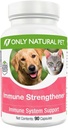 Kun naturlige PET immunsystem Styrker supplement til hunde - Boost sund cellular, fordøjelsesbesvær, & leverfunktion - Multivitamin Beta- glucan & antioxidant - 90 kapsler