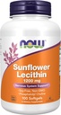 Now Foods Supplements, Sunflower Lecithin 1200 mg med Phosphatidyl Cholin, 100 Softgels
