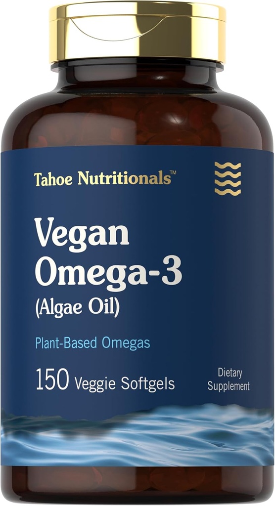 Carlyle Vegan Omega 3 Supplement | 150 Softgels | from Algae Oil | Non-GMO & Gluten Free | by Tahoe Nutritionals