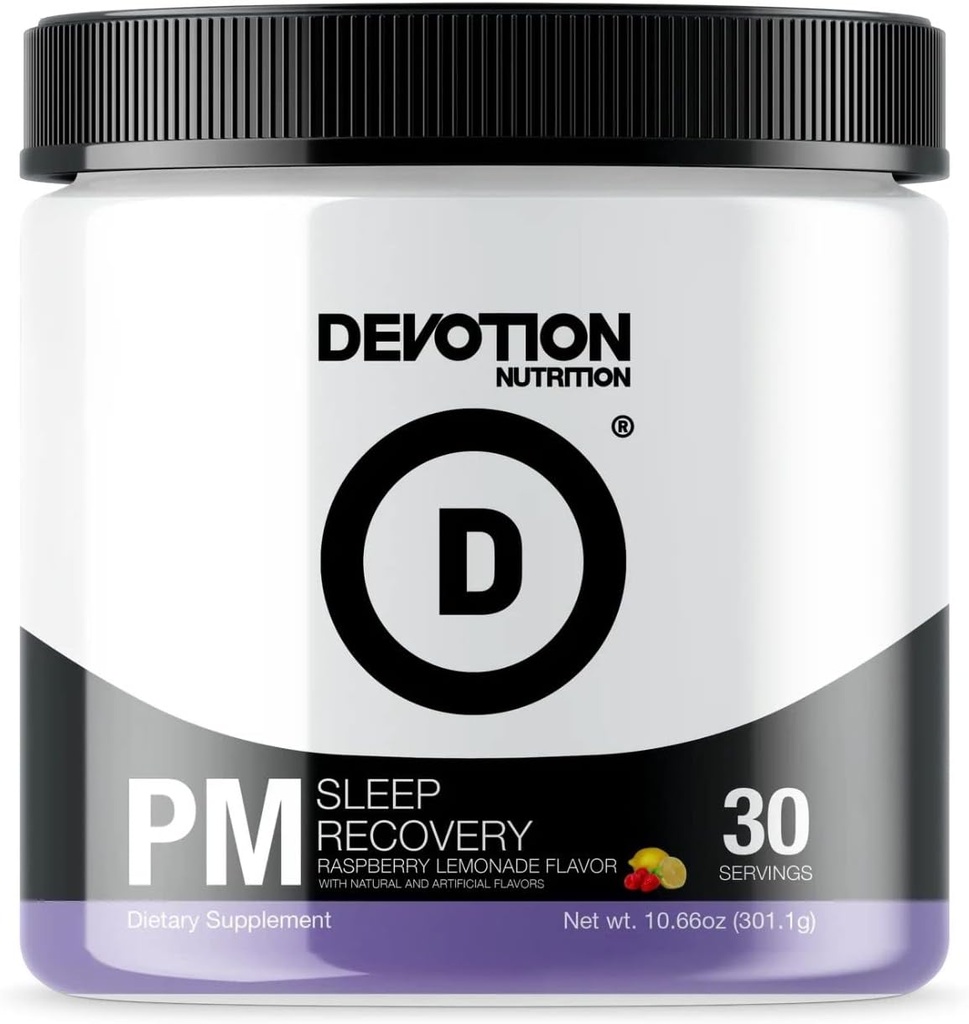 Hengivenhed Nutrition PM Sleep Recovery • 124; Stevia sødet • 124; Forbedre energi, Slap af Mind, Support Mood, Forbedre stofskifte • 124; 30 Servere (Raspberry Lemonade)