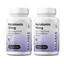 Balancebreens Melatonin 10mg Fast- Opløs, 120 tabletter - Natural Sleep Aid for Restful Nights, Drug- Free Support for Afslapning og Tranquility
