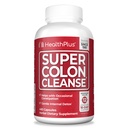 Sundhed Plus Super Colon Cleanse 120 dag levering af Gentle Gut Cleanse Detox, Psyllium Husk, Probiotika til Forstoppelse Relief & fordøjelsesstøtte, 480 kapsler