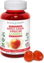 Eniva Health Apple Cider Vinegar Gourmet Gummy Vitamins 60 Ct USDA Organic ACV Vegan Gluten Free Non-GMO with The Mother B9 B12 Beetroot Pomegranate Energy Curb Cravings Detox Cleanse Immunity