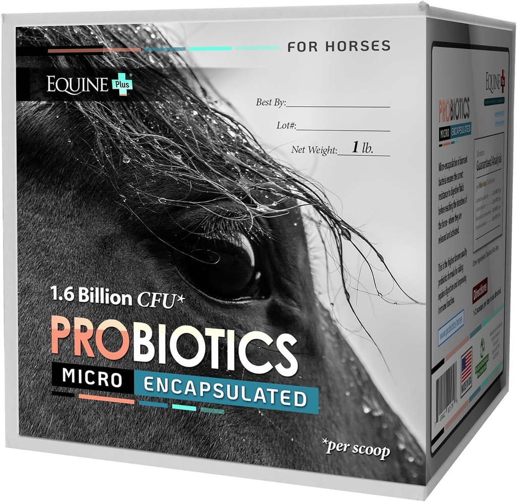 Mikro- indkapslet probiotika til heste - Premium Equine fordøjelsessygdomme supplement