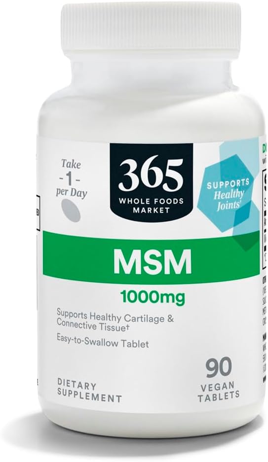365 af Whole Foods Market, MSM 1000Mg, 90 tabletter