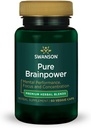 Swanson Pure Brainpower Brain Health Cognitive Memory Focus Support Brain- Derived Neurotrophic Factor (BDNF) Herbal Supplement (Ginkgo Biloba, Bacopa Monnieri) 60 Veggie Kapsler (Veg Caps) Vegan