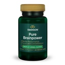 Swanson Pure Brainpower Brain Health Cognitive Memory Focus Support Brain- Derived Neurotrophic Factor (BDNF) Herbal Supplement (Ginkgo Biloba, Bacopa Monnieri) 60 Veggie Kapsler (Veg Caps) Vegan