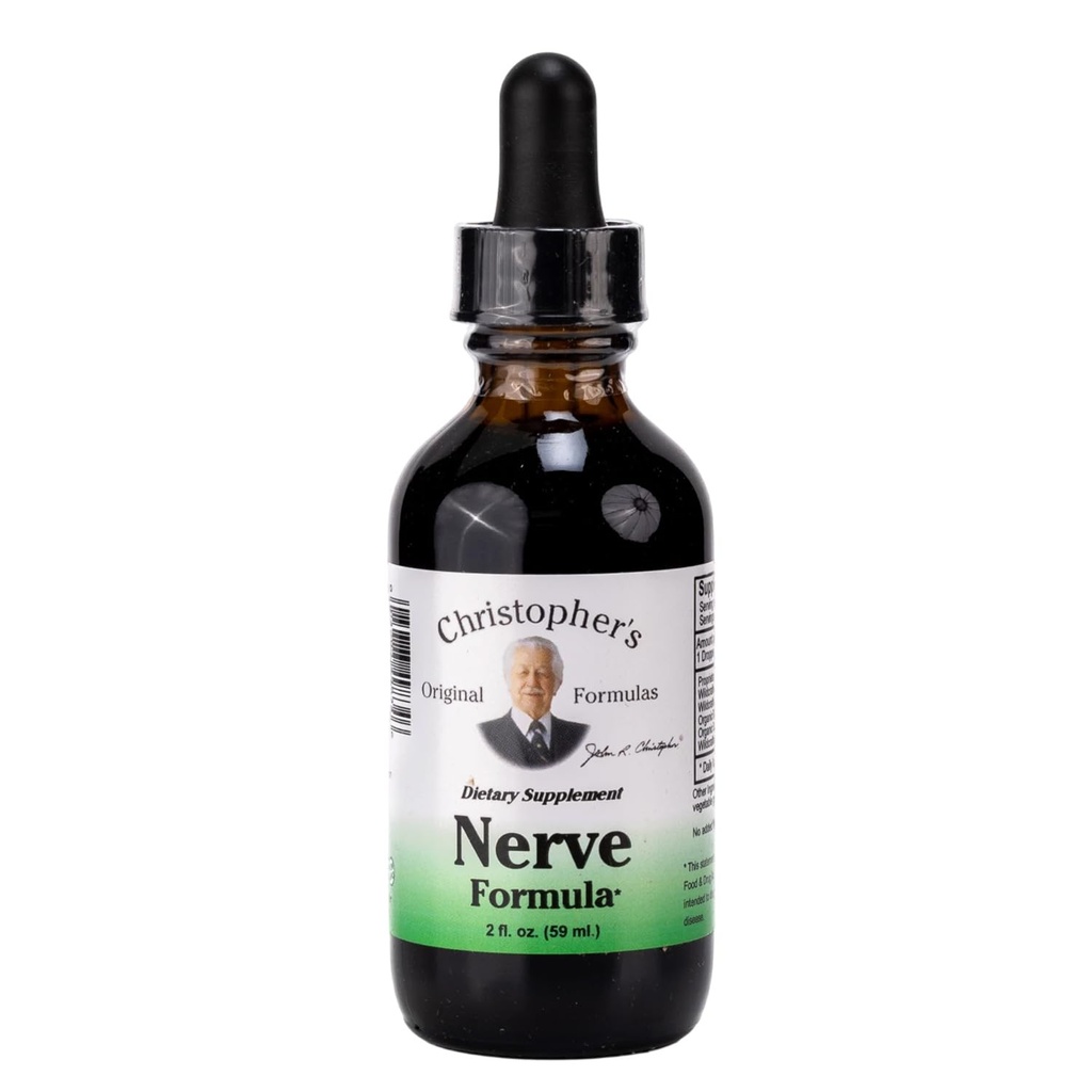 Christopher 's Original Formulas Nerve Formel, Natural Herbal Supplement, 2 oz