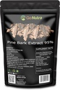 Go Nutra Pine Bark Extract Powder Standardized 95% Proanthocyanidin Pine Bark Powder Potent Supplement 8oz. Pure Non- GMO Vegan