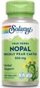 SOLARAY Nopal Prickly Pære Cactus 500 mg, med naturligt occurering kostfibre, antioxidanter, carotenoider og andre næringsstoffer, Vegan, 60 dages penge tilbage garanti, 100 Servere, 100 VegCaps