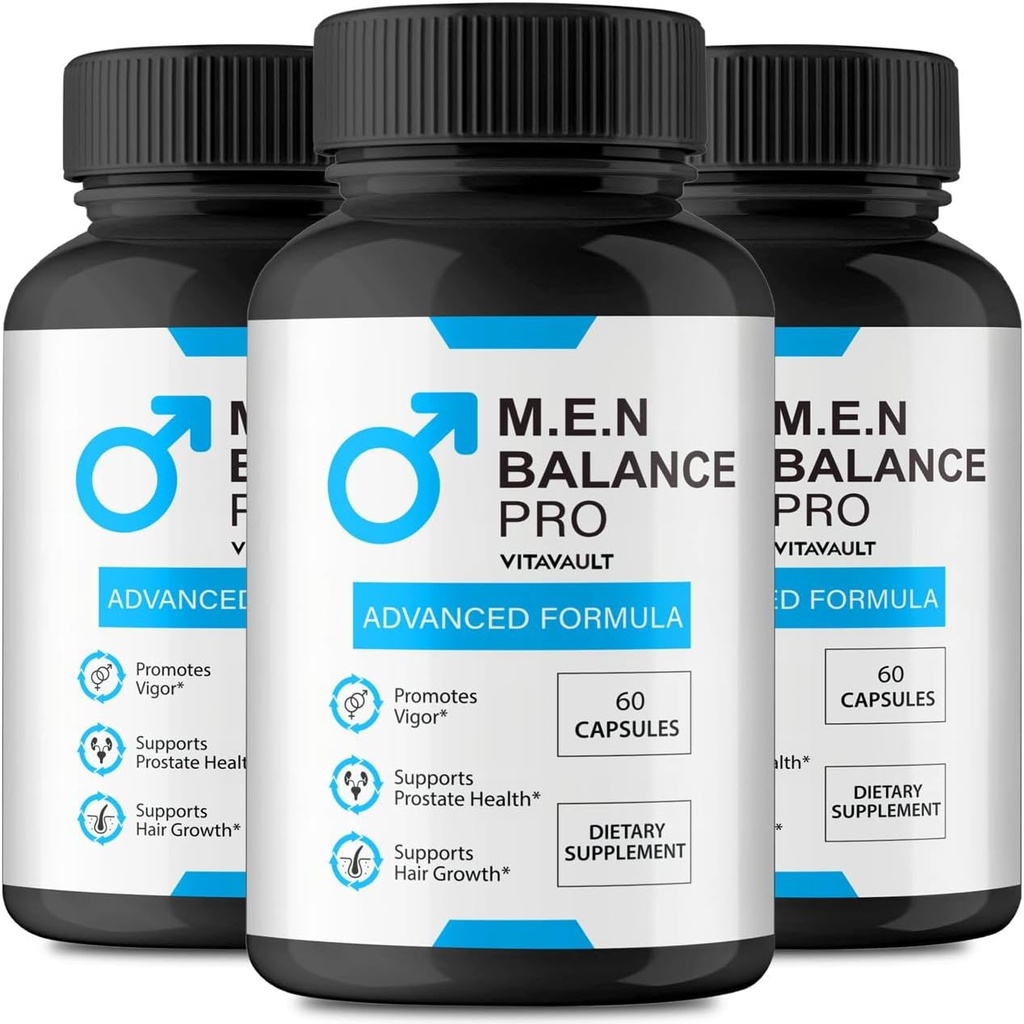 M.E.N Balance Pro Kapsler - Officielle Mænd Balance Pro Pills til støtte Prostate Heath, Alle naturlige Formel for energiniveauer & Samlet Well- Being, Premium M.E.N Balance Pro Anmeldelser (3 Pack)