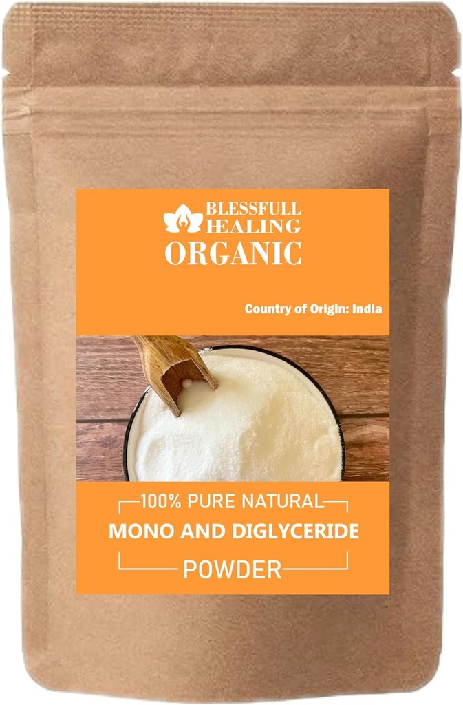 Organic Mono And diglycerid Powder 100% Pure Natural 100 Gram / 3,52 oz