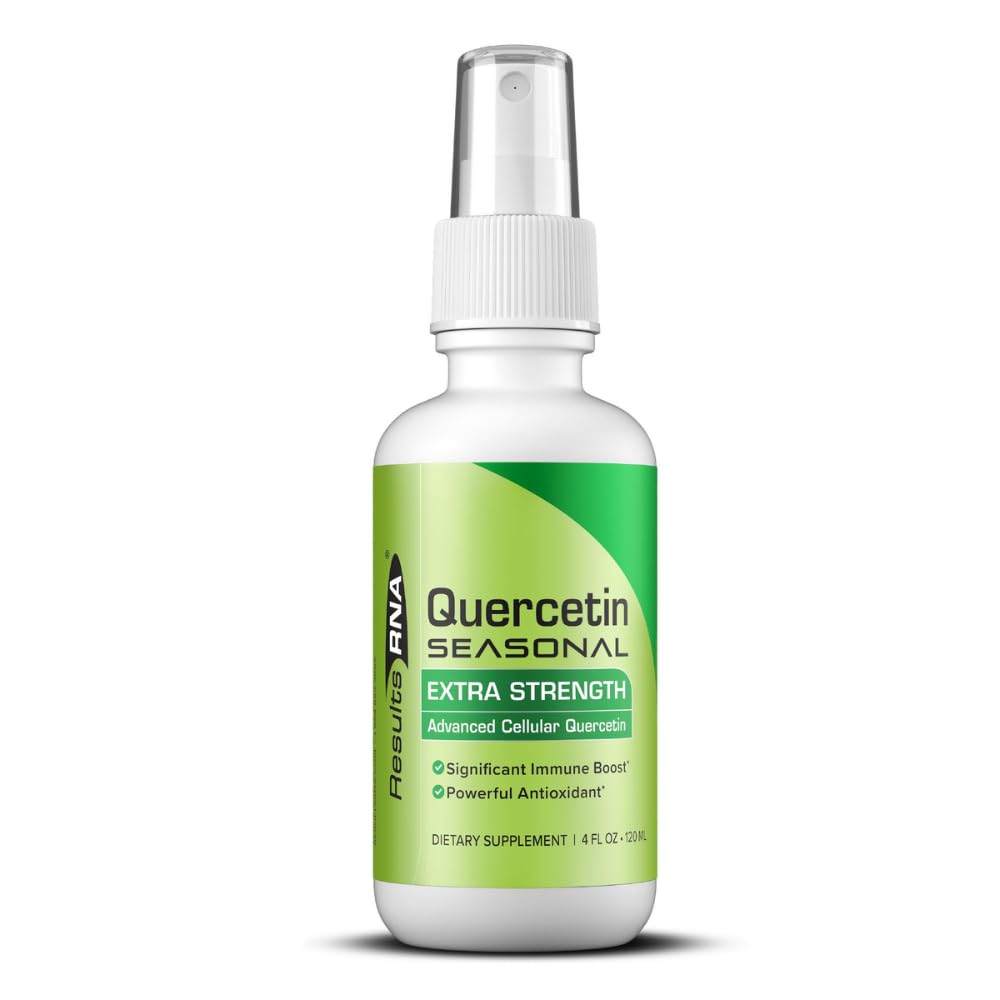 Resultater RNA - Quercetin Sæsonbestemt giver exceptionel immunforsvar og respiratorisk støtte i en lækker oral spray - Reducere oxiderende stress & nyde sæsonbetinget relief. (4 oz - 60 dag)