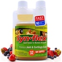 Synflex Liquid Glucosamin Original Formel - Chondroitin, vitaminer, mineraler - Drikke supplement til mænd og kvinder, Hjælper støtte Joint & Cartiage Sundhed - Berry Flavor, 32 dages forsyning