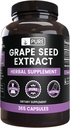 Pure Original Ingredienser Grape Seed Extract (365 kapsler) Ingen Magnesium eller Rice Fillers, Altid Pure, Lab Verified