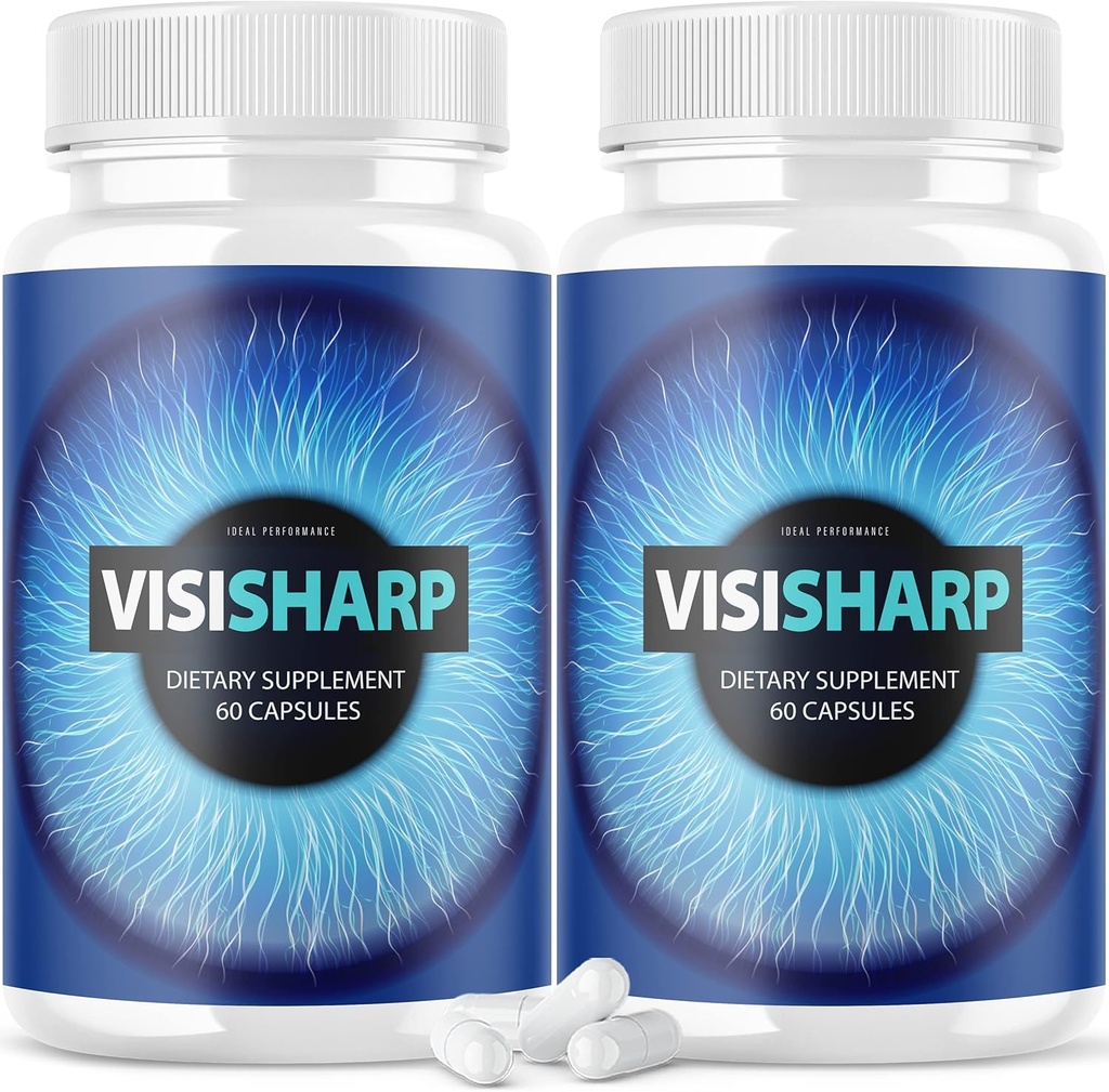(2 Pack) Visicharp Advanced Eye Health Formel for Eyes Pills Visi Sharp Supplement (120 kapsler)