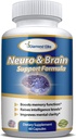 Neuro & Brain Care, Ekstra styrke Brain supplement til hukommelse, fokus, & Klarhed - øger hukommelse funktion, Intelligens niveauer & fokus, Premium Brain sundhed supplement til mænd og kvinder, 60 kapsler