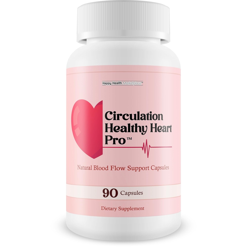Circulation Healthy Heart Pro - Our Best Healthy Blood Flow Supplement - Poor Circulation Supplements for Advanced Blood Flow - Blood Circulation Supplement to Improve Blood Flow - Good Blood Flow