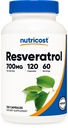 Nutricost Resveratrol 700mg, 120 Kapsler - Vegan, Gluten Free, Non- GMO