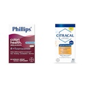 Phillips 'Colon Health Daily Probiotiske Kapsler, 41- 1- symptom Defense & Citracal Slow Release 1200, 1200 mg Calcium Citrate og Calcium Carbonat Blend