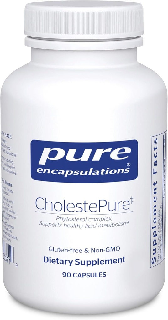 Pure indkapslinger CholestePure; supplement til støtte Cardiovaskulær sundhed, enzymer funktion, og Lipid Metabolisme *