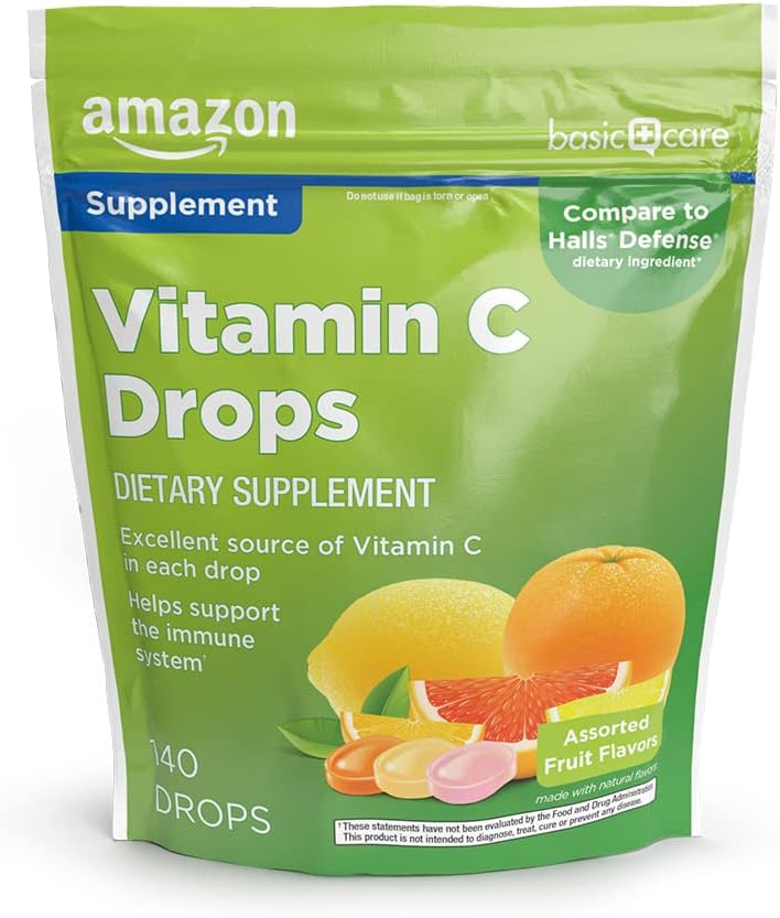 Basic Care C-vitamintilskud Drops, Lemon, Orange & Grapefrugt, 140 tal (Tidligere SoundHealth)