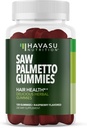 Saw Palmetto for mænd Gummies - DHT Blocker supplement til hår sundhed og mandlige mønstre Balding - 120 Greve - Understøtter skalp og prostata wellness - Raspberry Flavor - Vegan, non-GMO, 2 Måned Supply