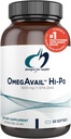 Design til sundhed Omegavail Hi- Po - TG (triglycerid) Omega-3 Fish Oil Supplement, 1600mg EPA / DHA per servering med Lemon + E-vitamin til Minimize Fishy Taste (60 Softgels)