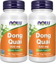 Now Supplements, Dong Quai (Angelica sinensis) 520 mg, Female Support *, 100 Veg Kapsler (pakke med 2)