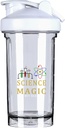 Science It 's Like Magic Men Real 18 Ounce Shaker Flaske Drikke Mixer Leak- proof Pre Workout Protein Shakes Meal Erstatning Shakes Flasker 500ML / 18 Oz Hvid