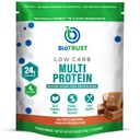 BioTrust Low Carb Protein Powder - Sund isoleret Whey Protein Powder og Casein Blend fra Grass- Fed, Pastor- Raised Kvæg, Plus fordøjelige enzymer - Saltet Caramel, 14 Servere