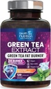 Green Tea Extract Pills - 98% Standardiseret EGCG 1300mg 3X Styrke til naturlig energi - Understøtter hjerte & antioxidant sundhed Herbal & immunforsvar Supplement Polyphenoler & Catechiner - 120 kapsler