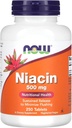 Now Foods - Niacin 500 mg 250 tabletter (pakke med 2)
