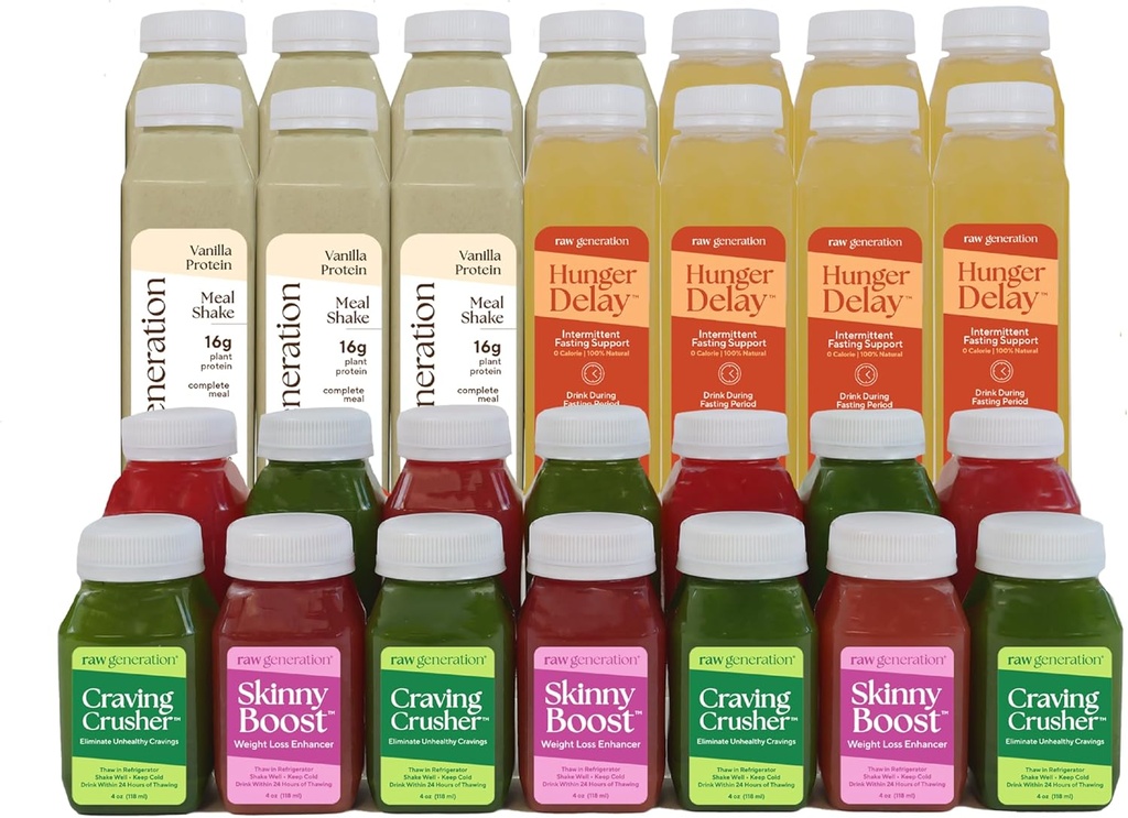 Raw Generation Højere Protein Intermitterende Fasting Fuel Pack - Ugentlig Fastende Drik Kit med Vital Electrolytes & Supplementering for at forbedre Succes; 124; 3 -skridt til at forbedre fordøjelsen og reducere Cravings