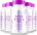 (5 Pack) NovaTonica kapsler, Nova Tonica til støtte naturligt sund og glødende hud, Ekstra stærk supplement til støtte Hydration, Skin- Enhancing Vitamin piller, Nova Tonic anmeldelser (300 kapsler)