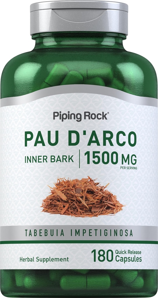 Piping Rock PAU D 'Arco Kapsler 124; 1500 mg