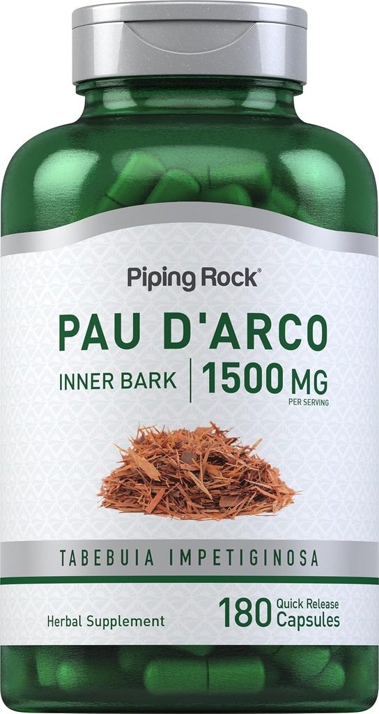 Piping Rock PAU D 'Arco Kapsler 124; 1500 mg