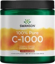 Swanson C-vitamin Pulver 100% Pure Ascorbic Acid, Immunsystemet Support, Hud Sundhed, Kardiovaskulær Sundhed, Antioxidant Supplement 1000 mg (per servering) 1 LB 454 g