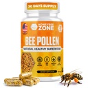Bee pollen Supplement 100% Natural Raw Bee pollen in Veggie Caps Gæret Pollen Multivitamin, Probiotisk Superfood, Vital Proteiner, Aminosyrer, immunforsvar & energi 60 Pollen kapsler